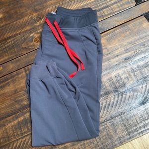 Figs limited edition joggers with red tie